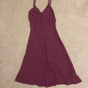 F21 mauve midi dress Small